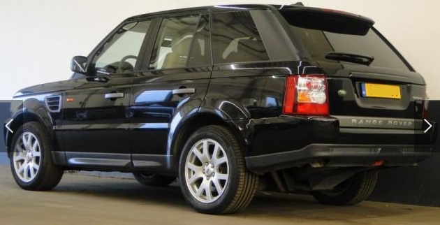 Left hand drive LANDROVER RANGE ROVER SPORT 4.4 V8 HSE
